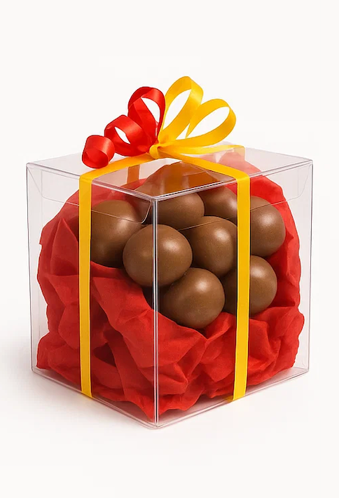 9x9x9cm Transparent Chocolate Bomb Boxes x 10