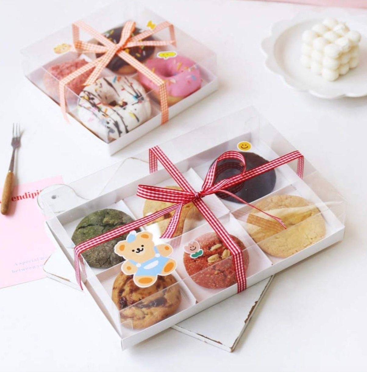 Transparent Donut / Cookie Box (various sizes)