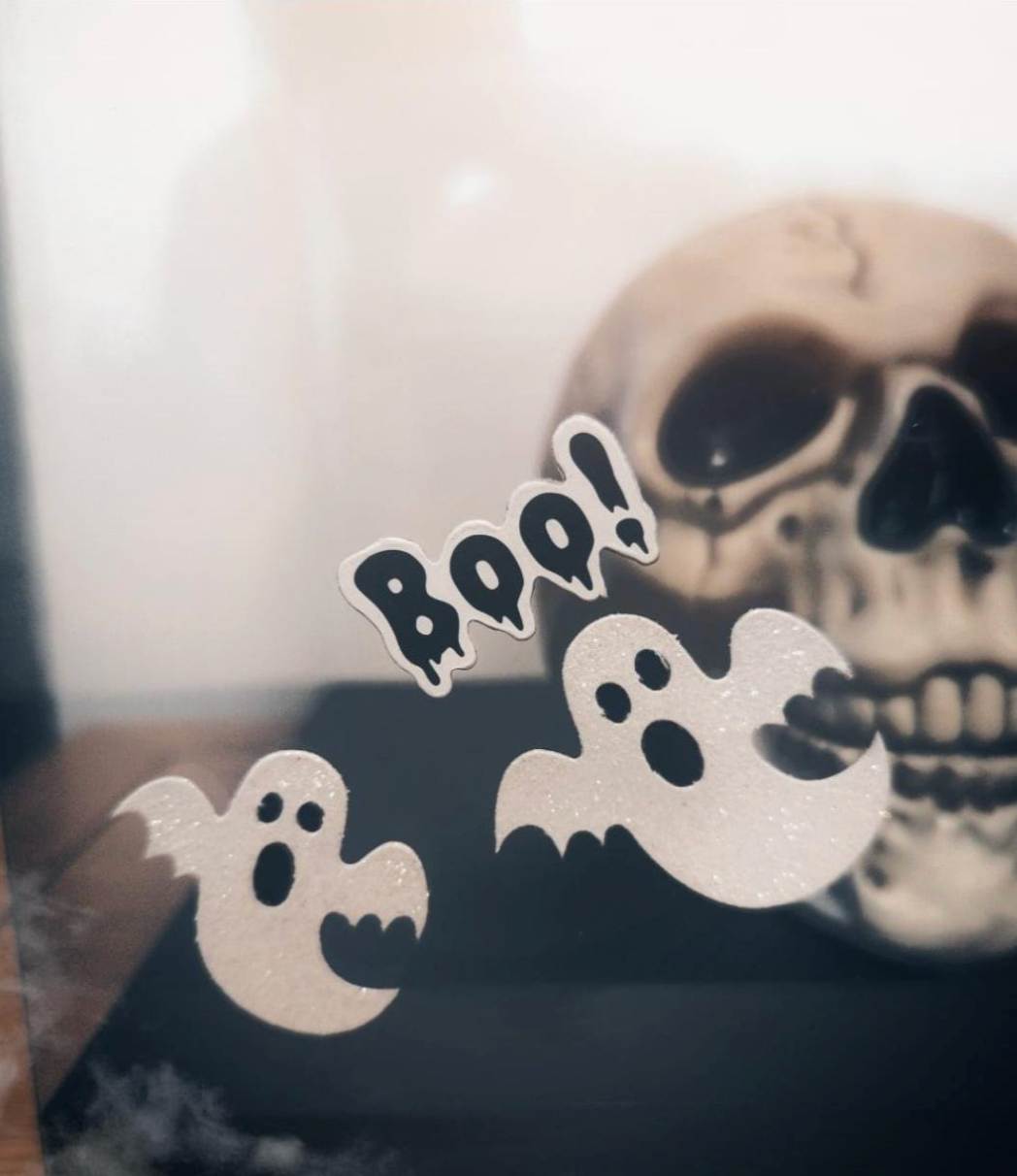 Halloween Ghost Stickers x 8