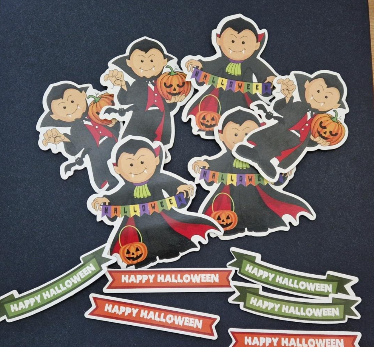 Halloween Vampire Stickers x 12