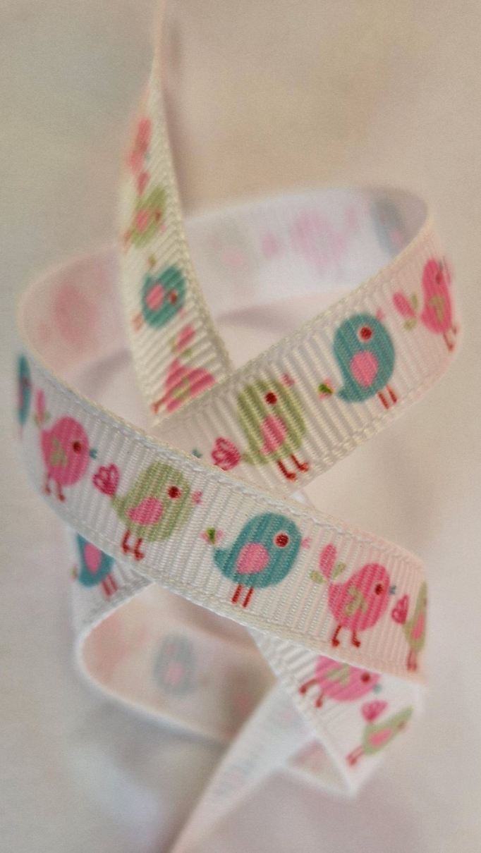 Little Birds Grosgrain Ribbon