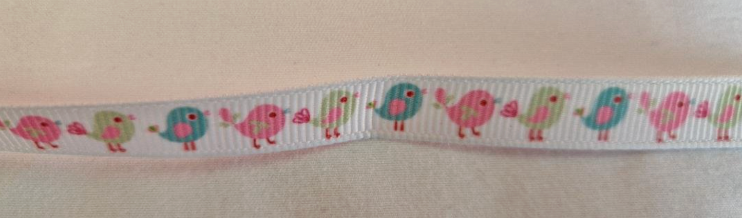 Little Birds Grosgrain Ribbon