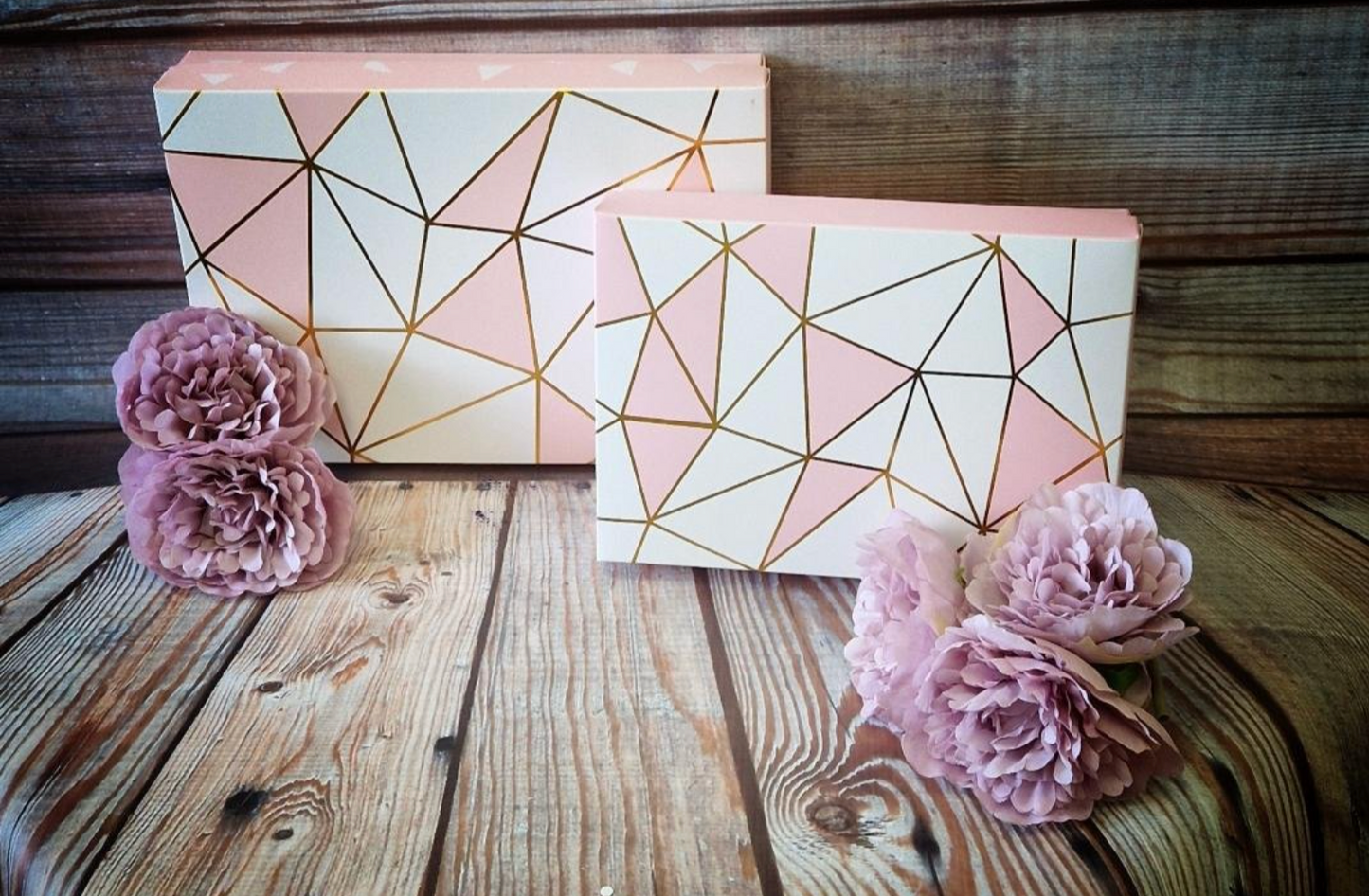 Pink Aztec Chocolate/Treat boxes x 5