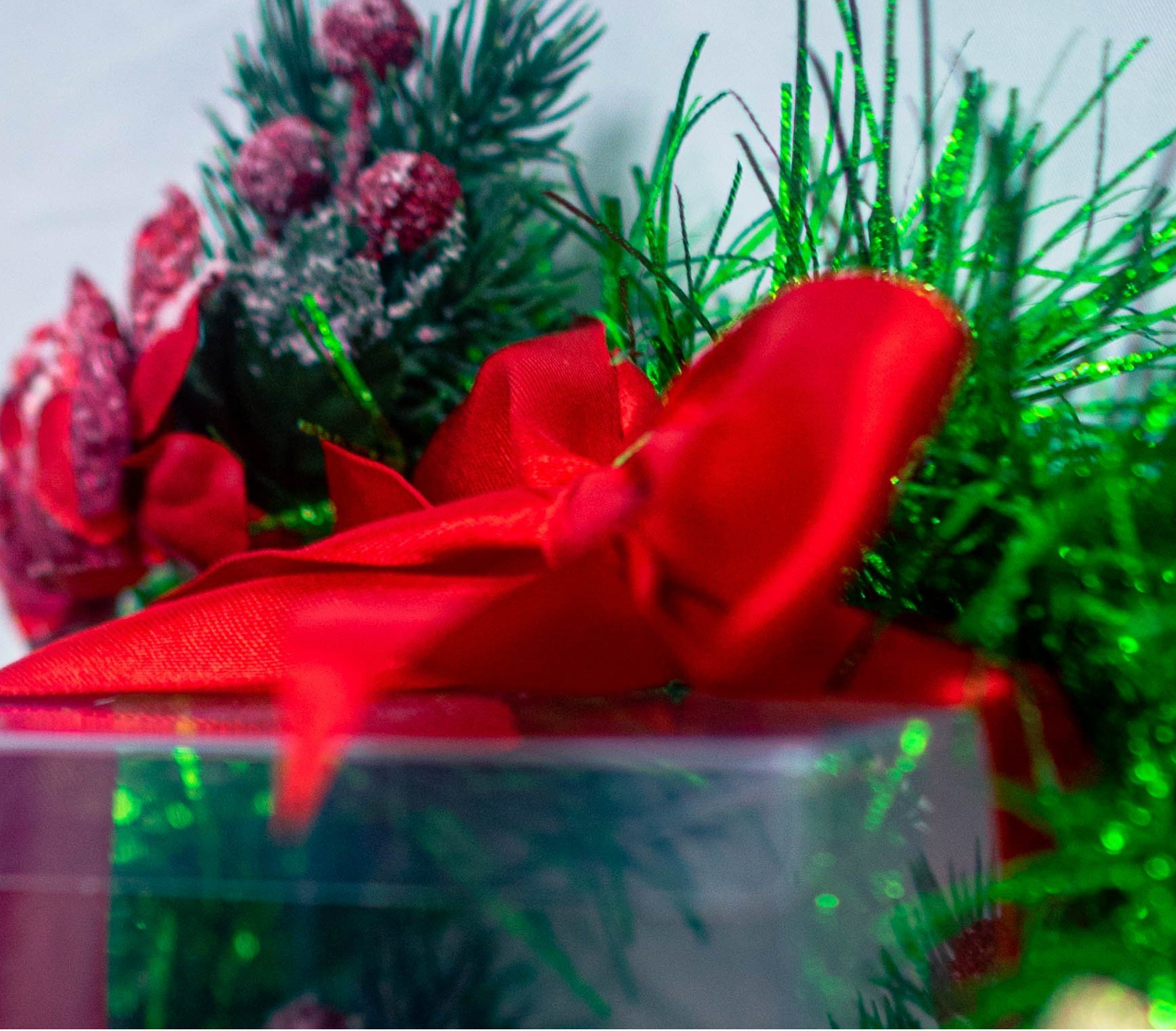 Red Satin Bows x 12