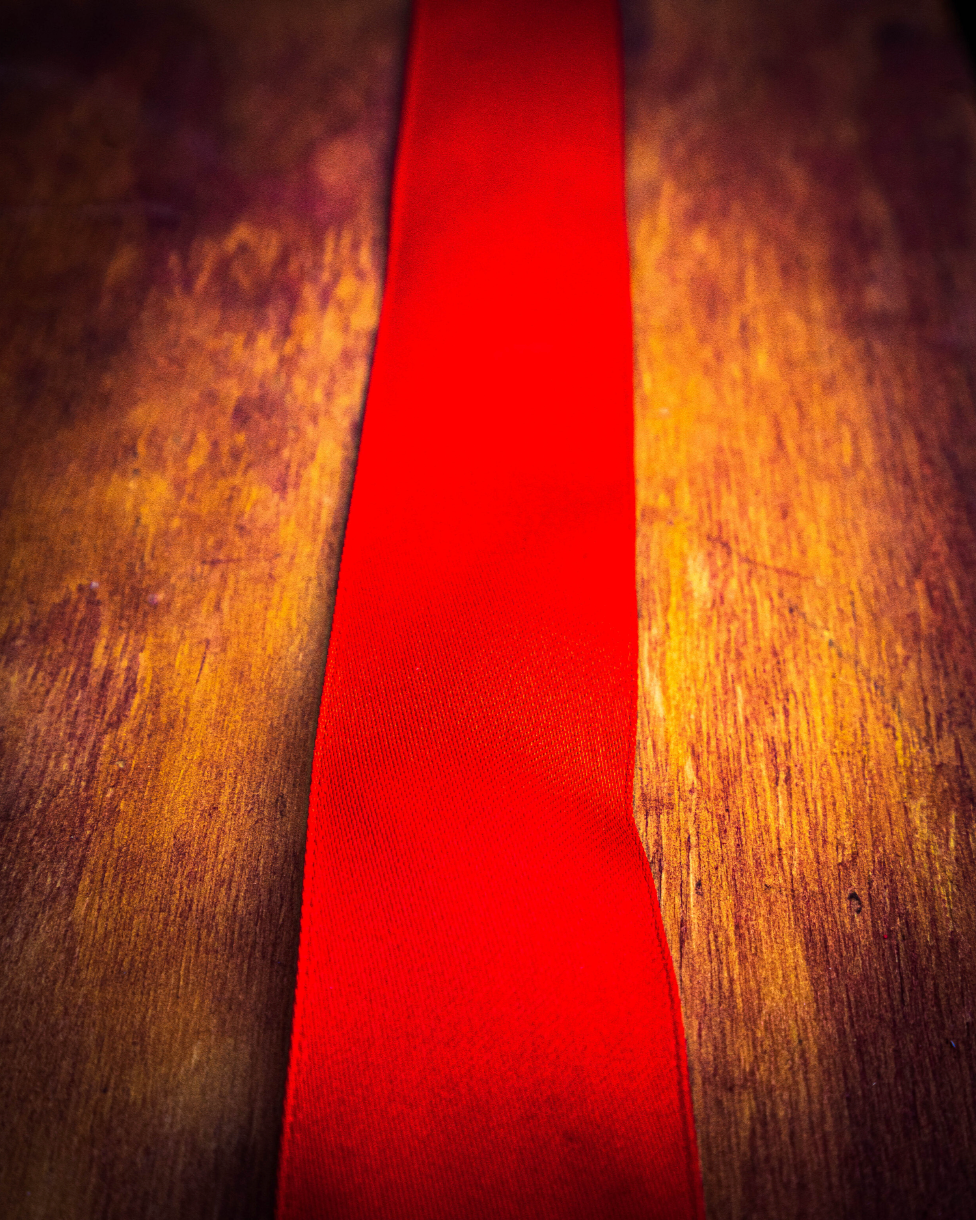 Red Wired Ribbon