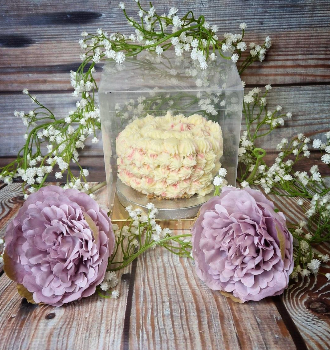 13x13cm Transparent Boxes - (various sizes) x 10
