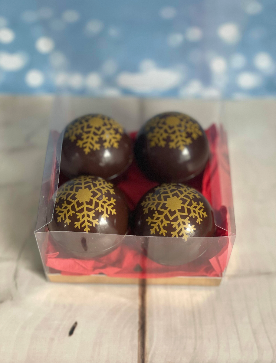 14x14x8cm Chocolate Bombs Boxes x 10
