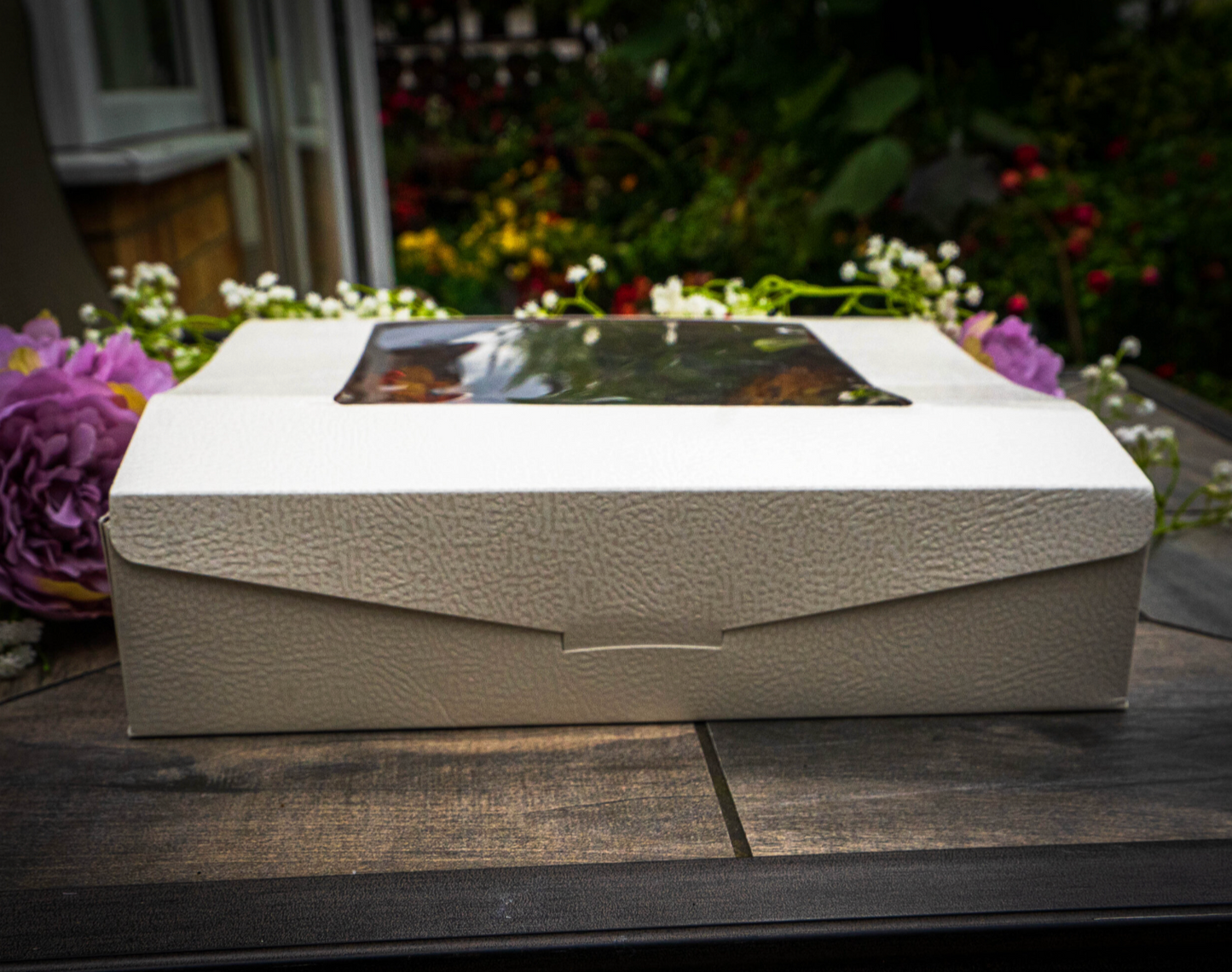 Luxury Pelle Box w/ attached Lid x 5