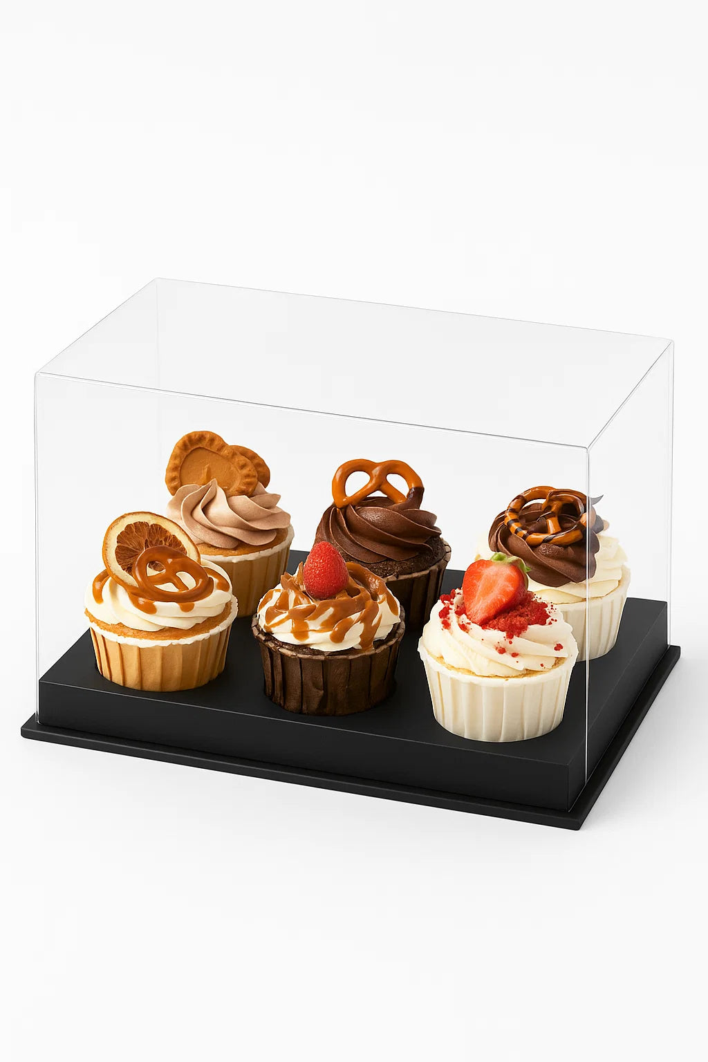 Transparent Cupcake Boxes (multiple sizes/colours) x 5