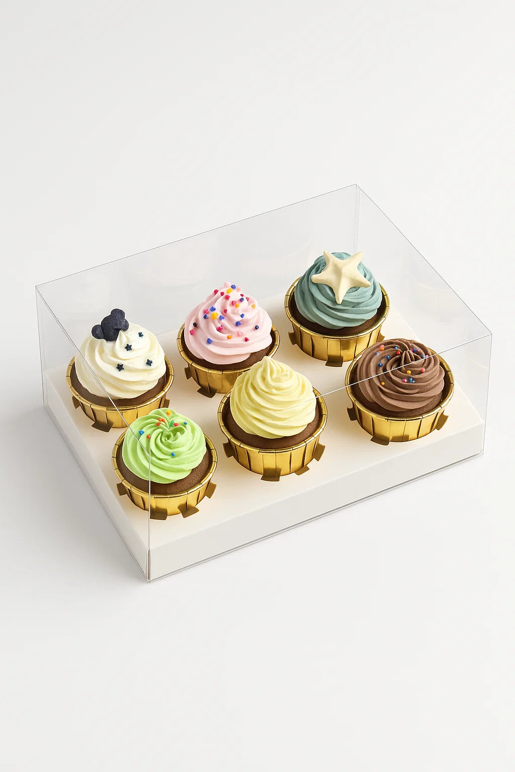 Transparent Cupcake Boxes (multiple sizes/colours) x 5