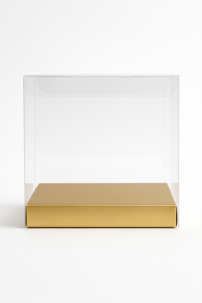 8x8x8cm Transparent Cake Boxes x 10