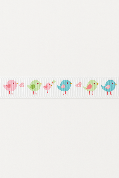 Little Birds Grosgrain Ribbon