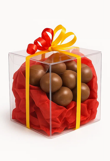 9x9x9cm Transparent Chocolate Bomb Boxes x 10