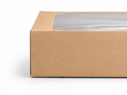 Luxury Kraft Window Boxes x 10