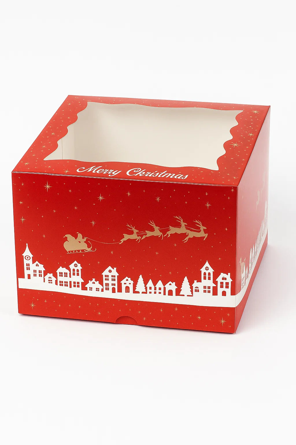 Christmas Window Gateaux box x 5