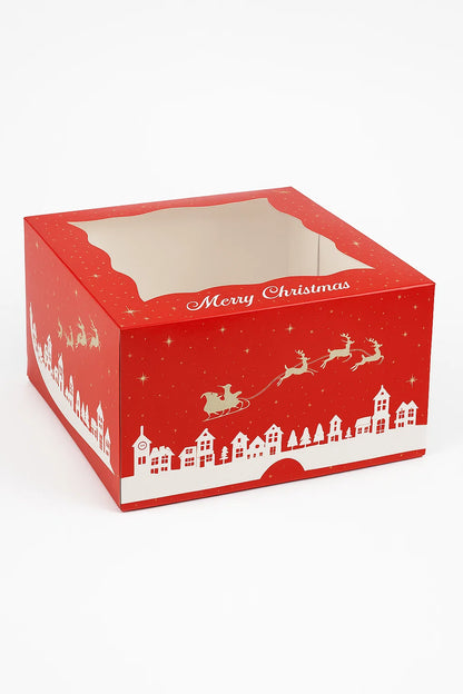 Christmas Window Gateaux box x 5