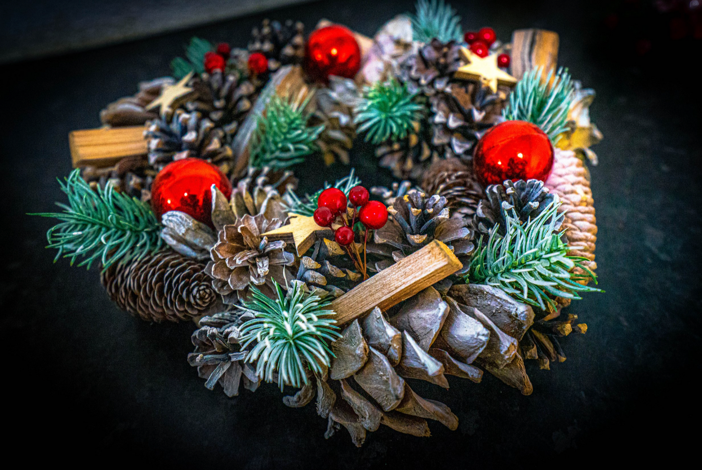 Luxury Frosted Faux Wreath