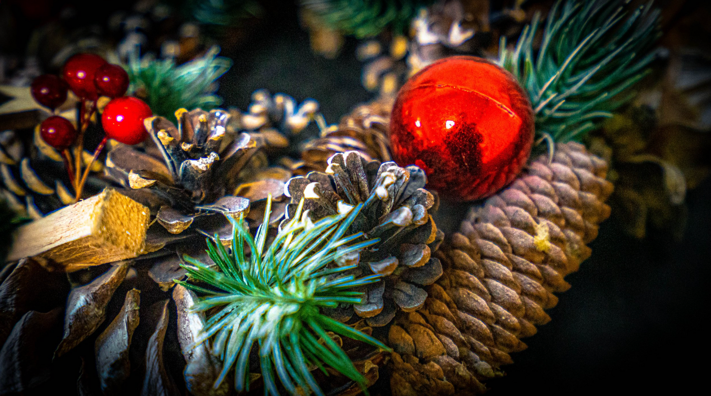 Luxury Frosted Faux Wreath