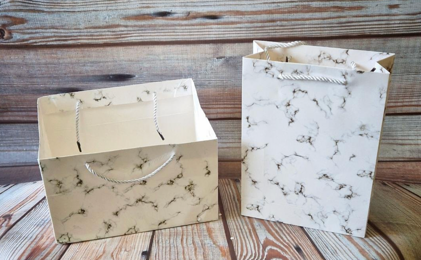 Matching Marble Treat Bags x 2 pack