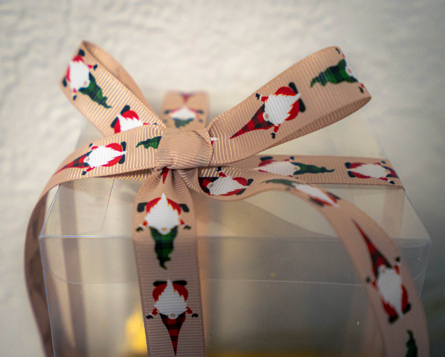 Nordic Santa "Gonk" Christmas Grosgrain Ribbon