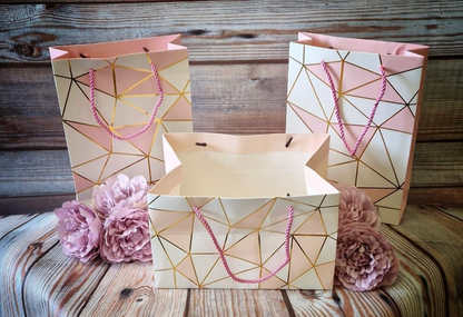 Pink Aztec Cake Bags (various sizes) x 5