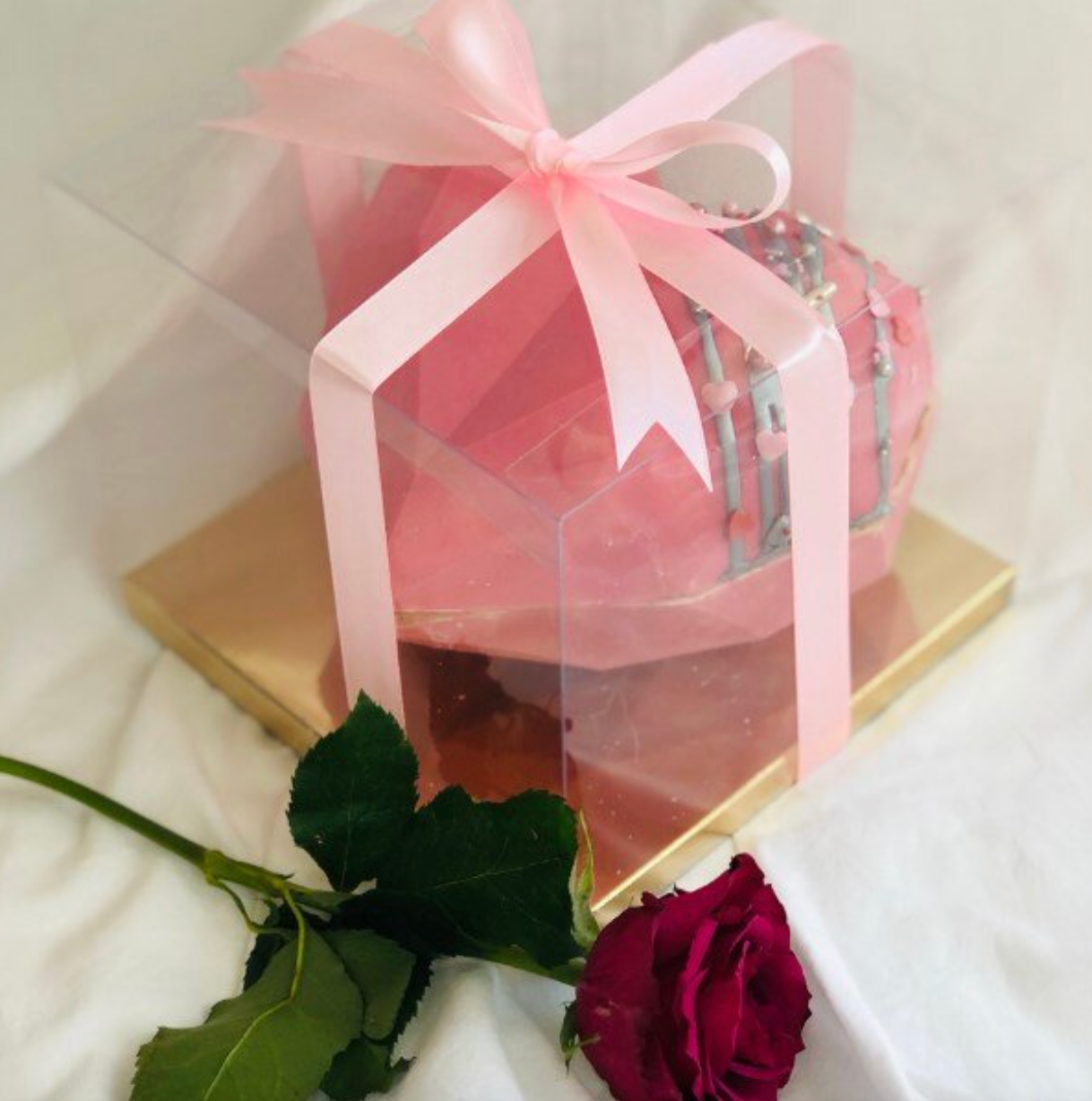 18cm Transparent Boxes (various sizes) x 5