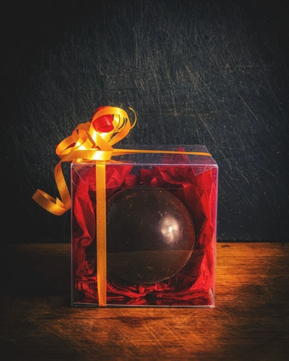9x9x9cm Transparent Chocolate Bomb Boxes x 10