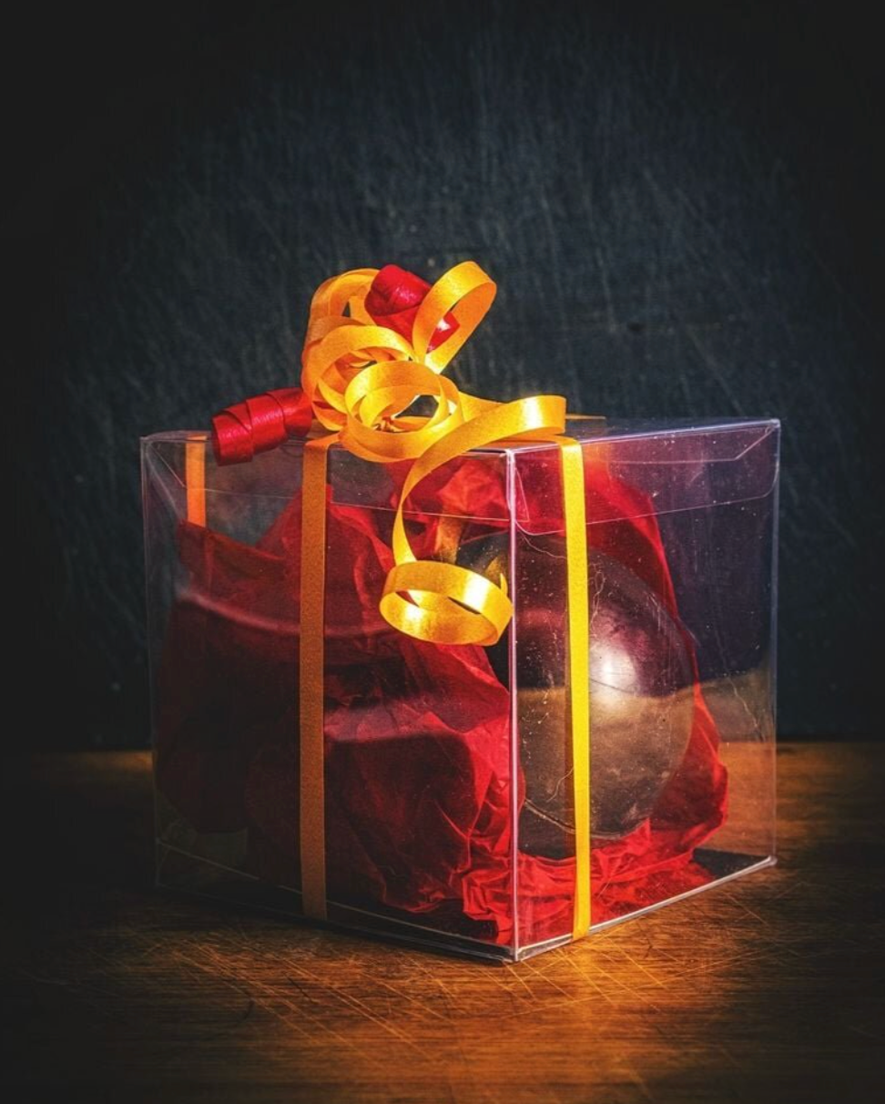 9x9x9cm Transparent Chocolate Bomb Boxes x 10