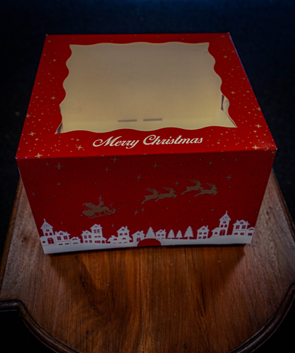 Christmas Window Gateaux box x 5
