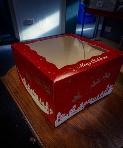 Christmas Window Gateaux box x 5