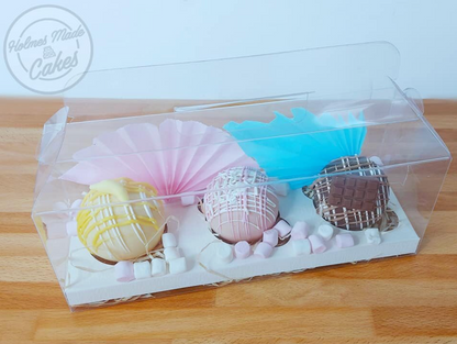 Cupcake box with Transparent Lid (Various Sizes)