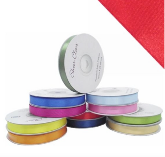 Double Face Satin Ribbon (Various Colours)