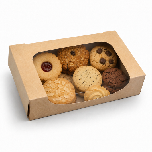 Luxury Kraft Window Boxes x 10