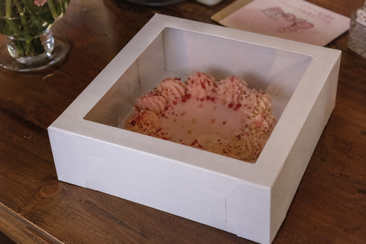 Self Assemble Cake Box w/ Window x 5