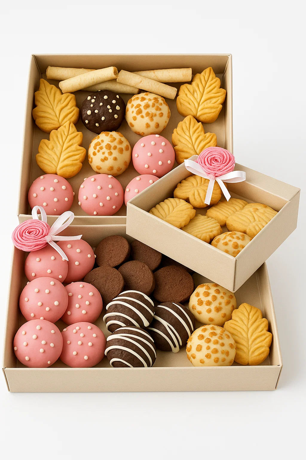 Cookie/Treat Boxes with Full Transparent Sleeve (various sizes) x 5