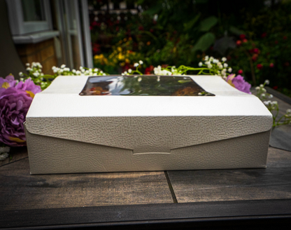 Luxury Pelle Box w/ attached Lid x 5
