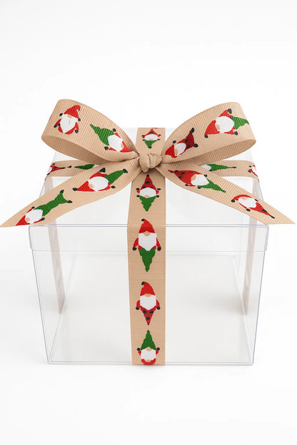 Nordic Santa "Gonk" Christmas Grosgrain Ribbon