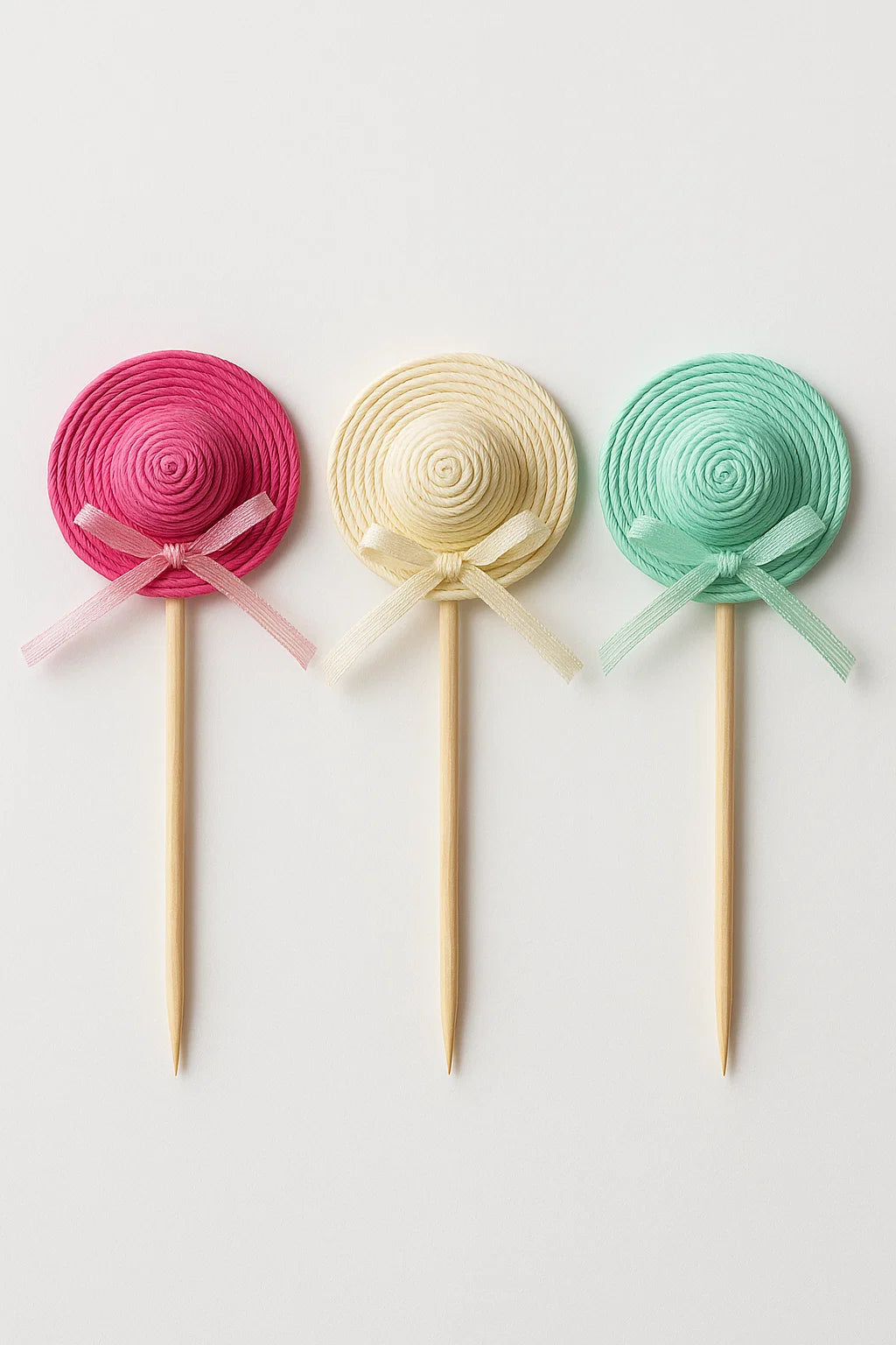 Mini Hats On Sticks x 50