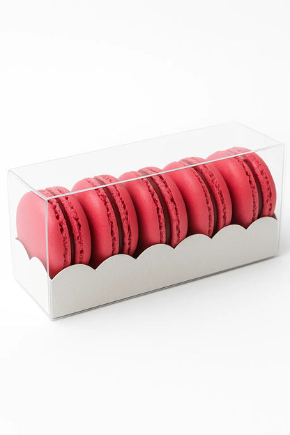 Pelle Macaron Box with Scalloped Edge