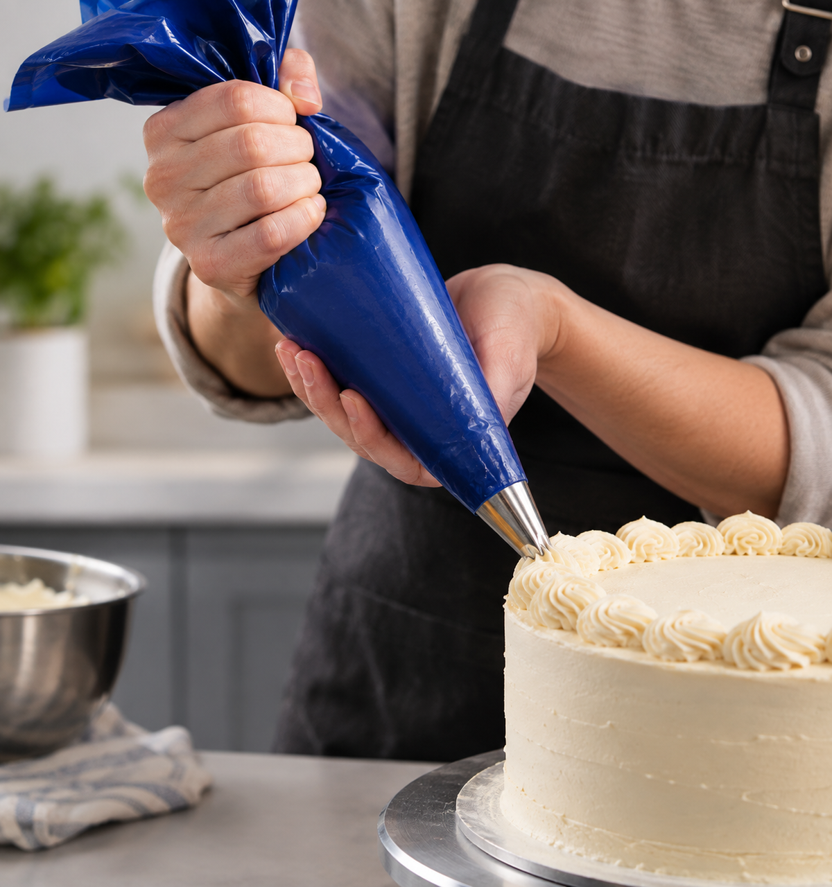 PIPING BAGS HIGH GRIP BLUE 18"