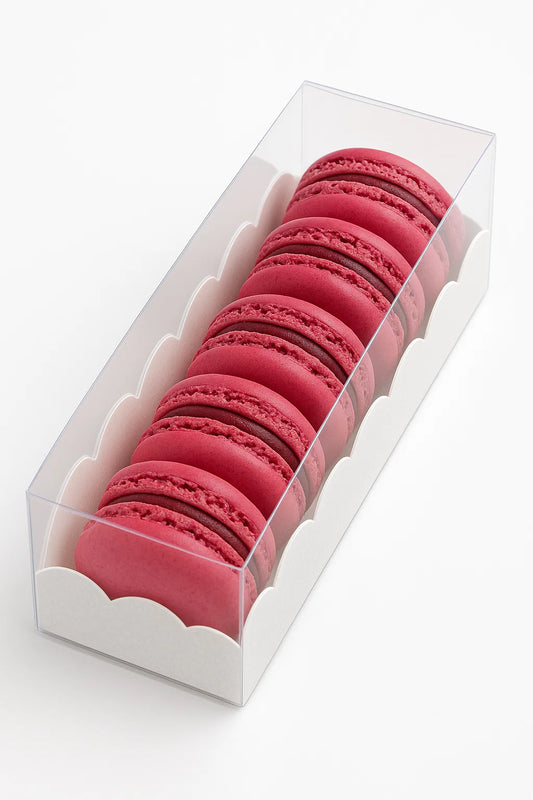 Macaron Box w/ Scalloped edge inserts X 5